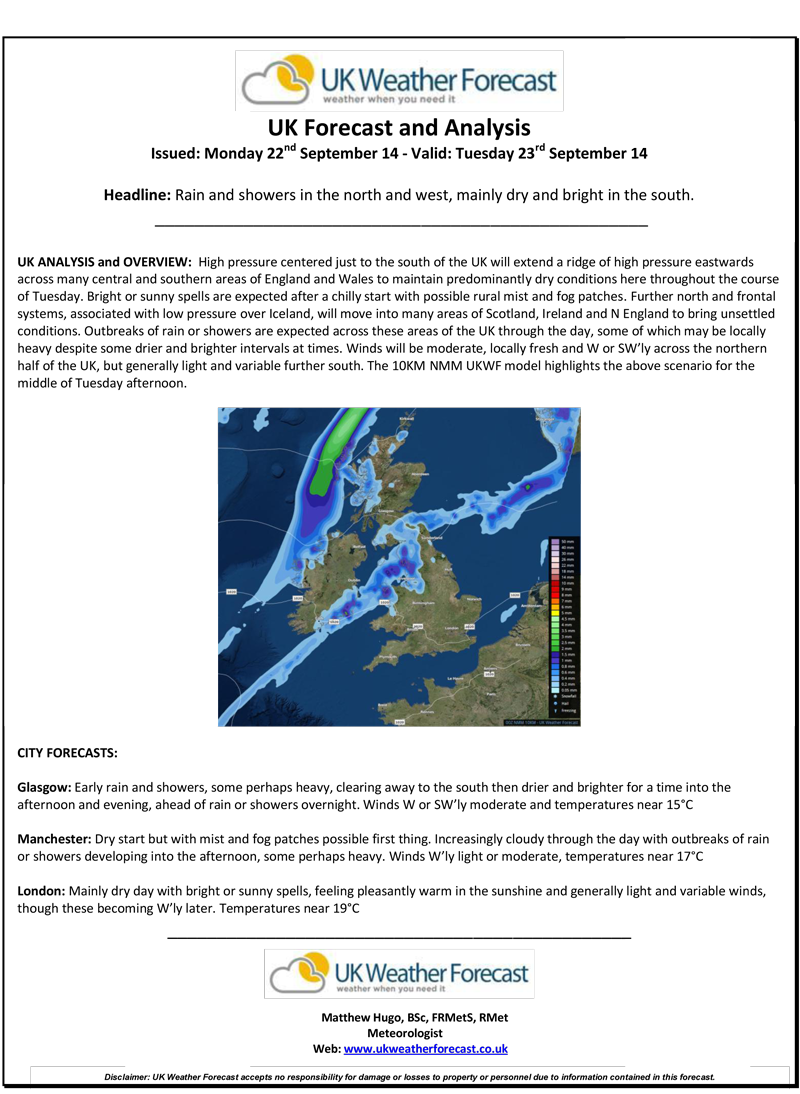 Forecasts for businesses Real Weather Accurate UK Weather Forecasts